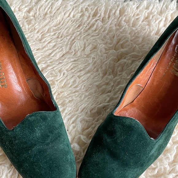 Green suede leather shoes size 8 Spanish leather - Picture 2 of 9